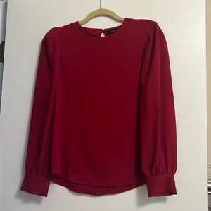 Red Zara Blouse with button details